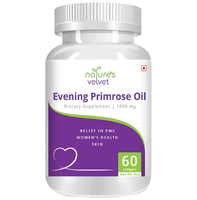 Nature's Velvet Evening Primrose Oil 1000mg Softgel - Classic Derma