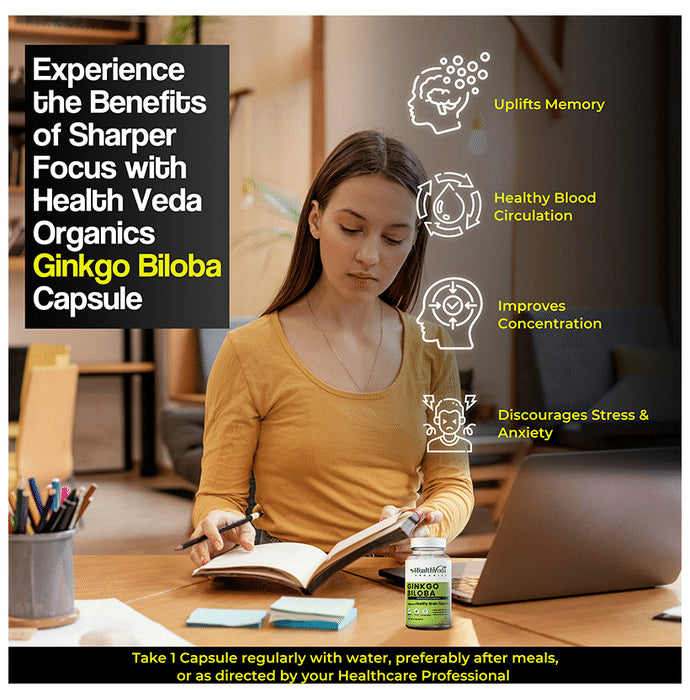 Health Veda Organics Ginkgo Biloga Capsule