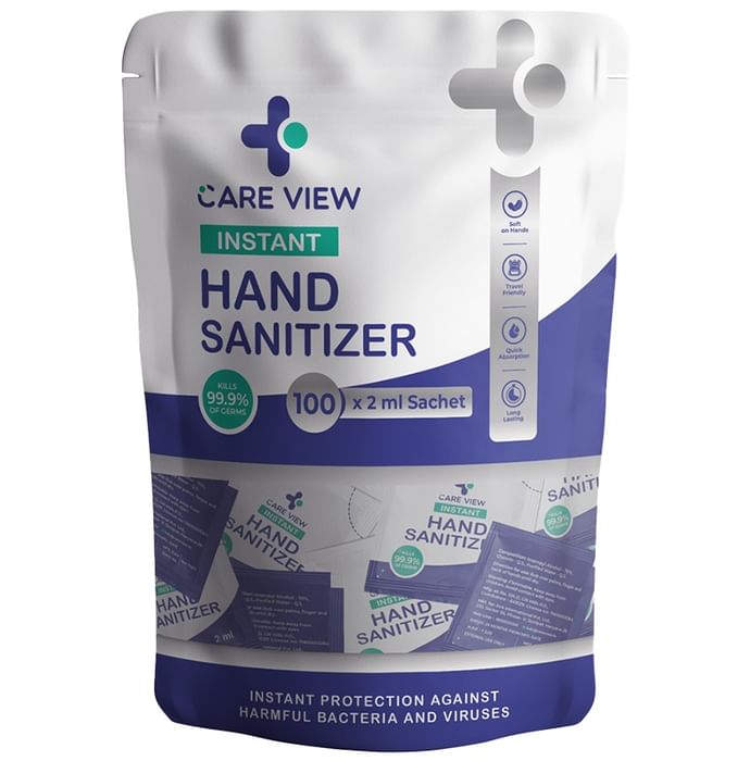 Care View CV1611 Instant Hand Sanitizer Sachet (2ml Each) - Classic Derma