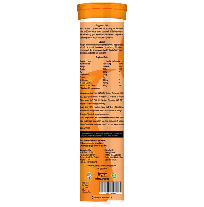 Healthy Nutrition L-Glutathione Effervescent Tablet