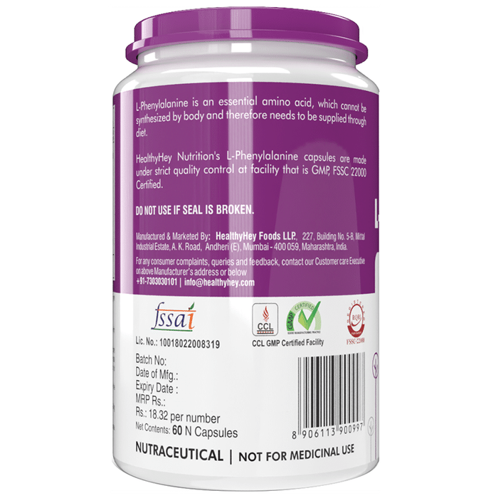 HealthyHey Nutrition L-Phenylalanine Vegetable Capsule