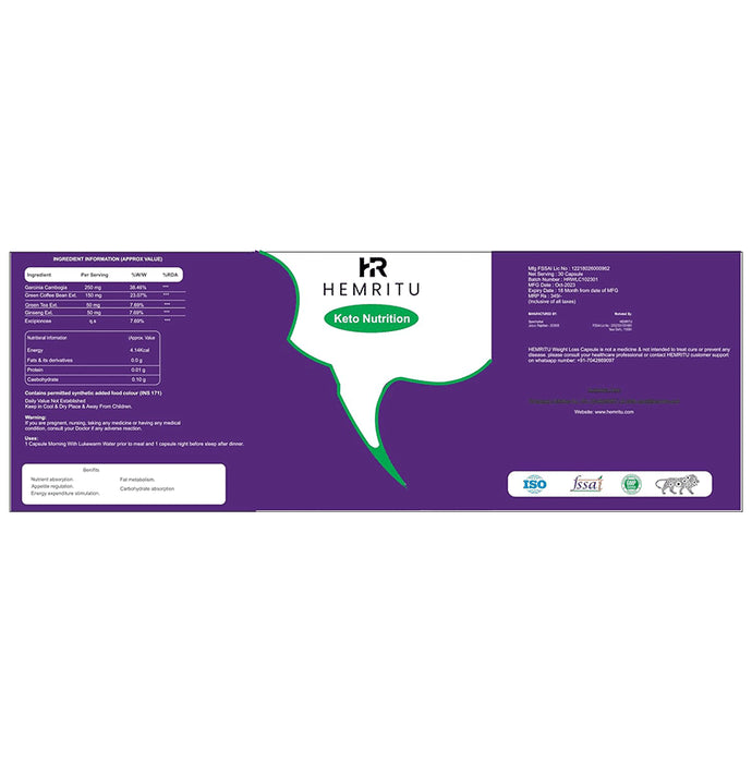 Hemritu Keto Nutrition Capsule