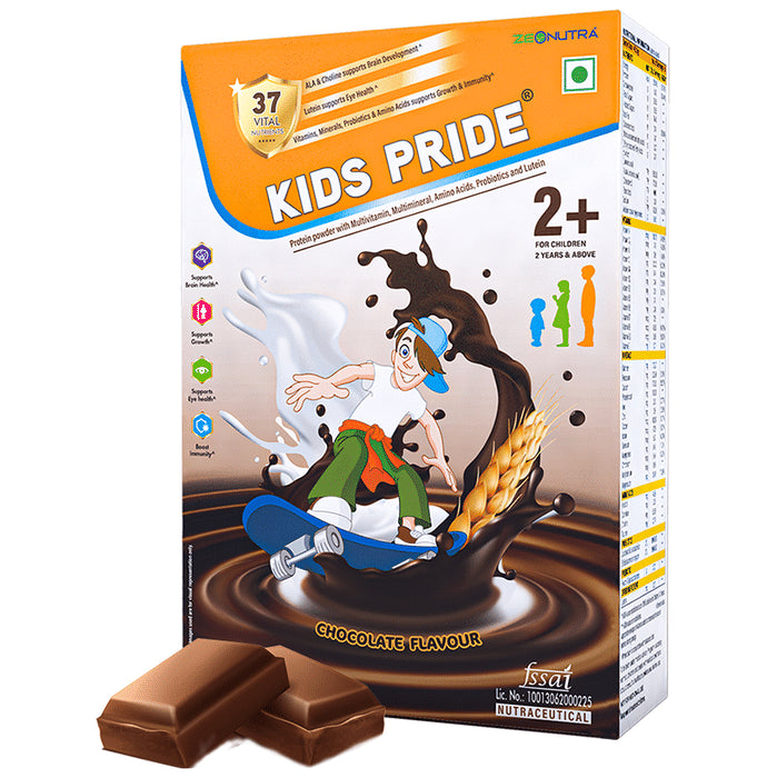 Zeonutra Kids Pride Protein Powder for Children 2 Years & Above Chocolate - Classic Derma