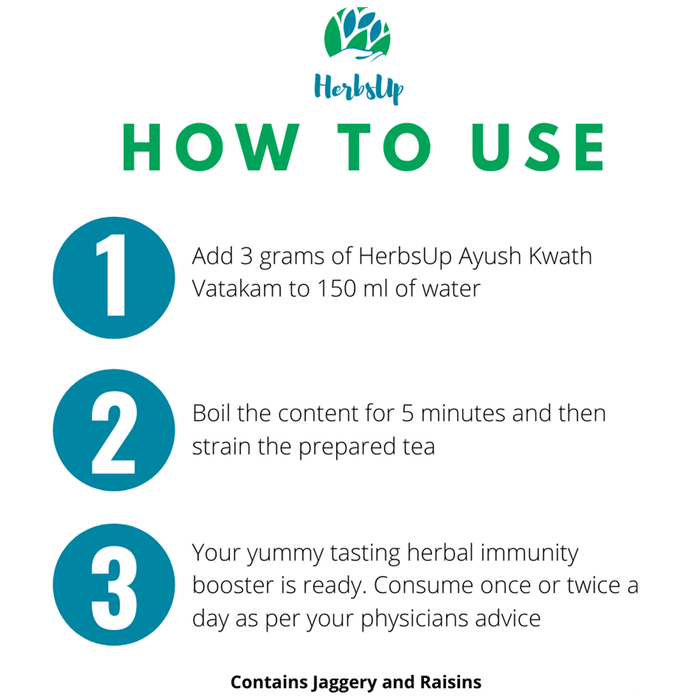 HerbsUp Ayush Kwath Vatakam