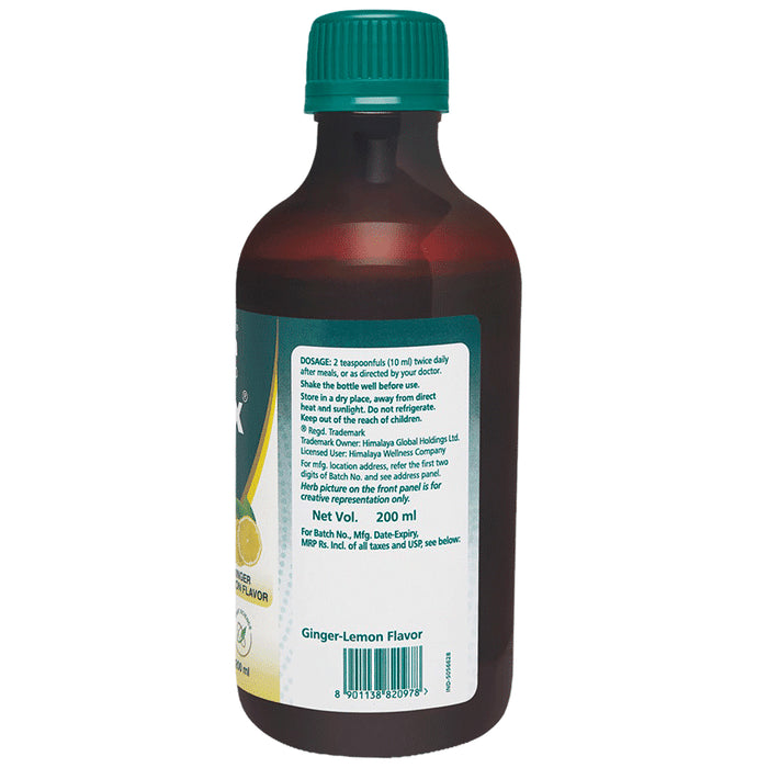 Himalaya Gasex Syrup ( Ginger Lemon Flavor) | Digestive Wellness| Improves Digestion Syrup Lemon Ginger
