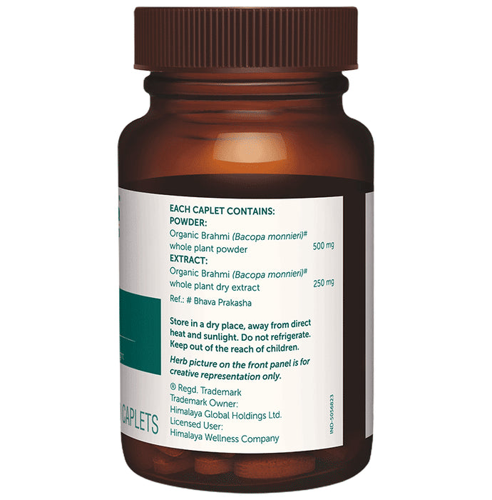 Himalaya Organic Brahmi | Mind Wellness| Improve Alertness | Caplet