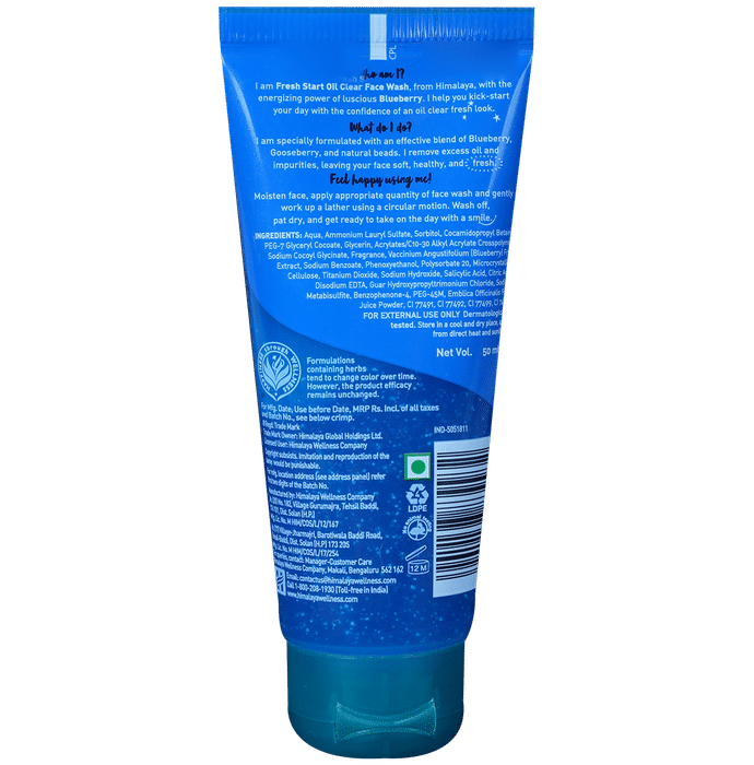 Himalaya Personal Care Fresh Start Oil Clear Blueberry Face Wash