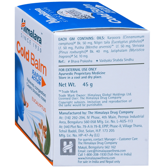 Himalaya Wellness Himalaya Cold Balm| Clears Blocked Nose| Clears Congestion