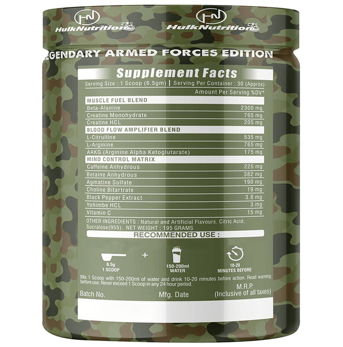 Hulk Nutrition Hard Core Powder Pina Colada