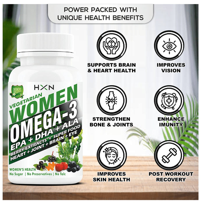 HXN Vegetarian Women Omega-3 Tablet