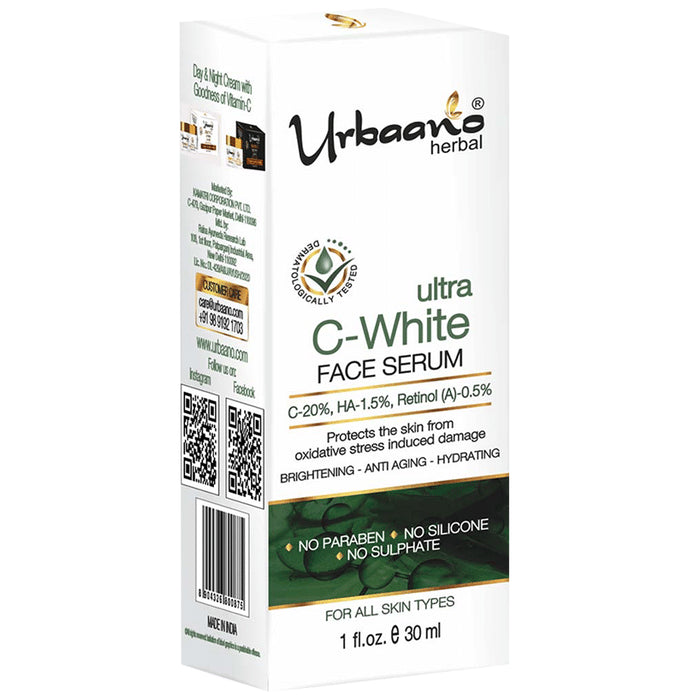 Urbaano Herbal Ultra C-White Face Serum - Classic Derma