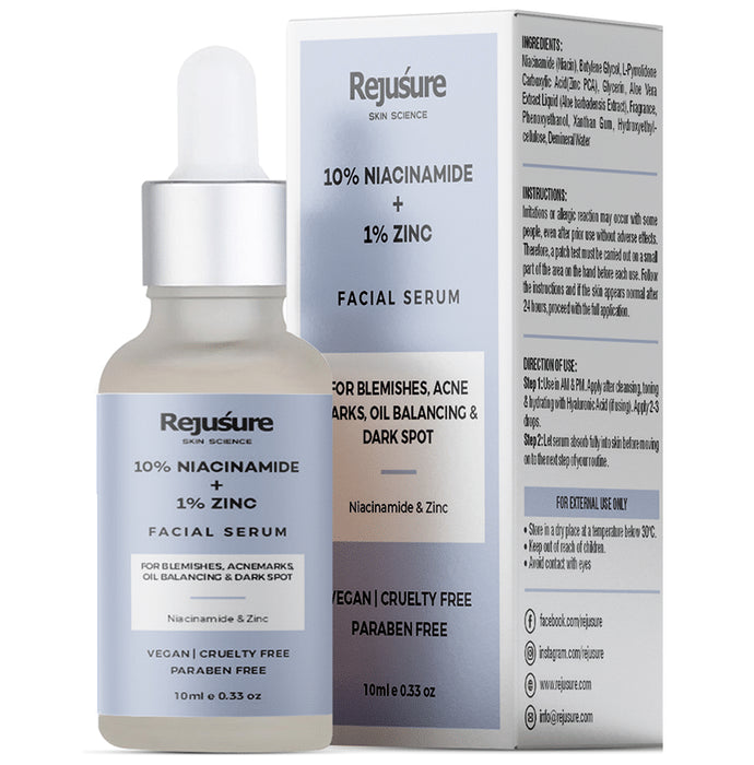 Rejusure 10% Niacinamide + 1% Zinc Facial Serum - Classic Derma