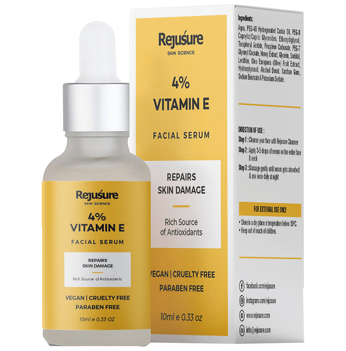 Rejusure 4% Vitamin E Facial Serum - Classic Derma