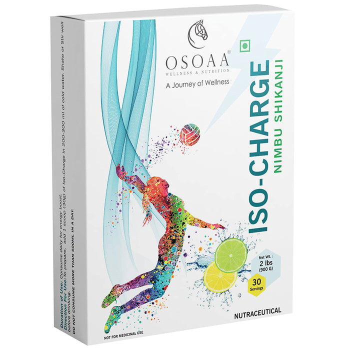 OSOAA Iso-Charge Isotonic Instant Energy Nimbu Shikanji - Classic Derma