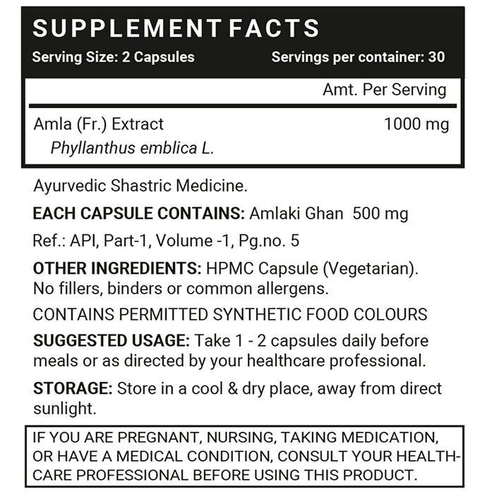 Inlife Vitamin C Amlaki Ghani 1000mg Vegicap