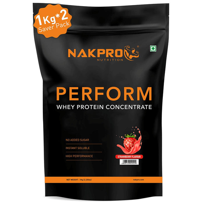 Nakpro Nutrition Perform Whey Protein Concentrate Strawberry - Classic Derma
