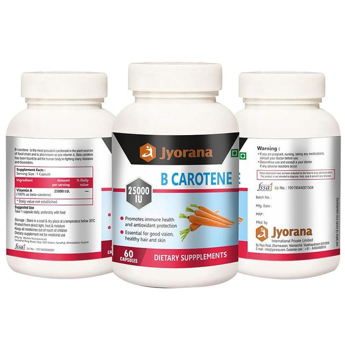 Jyorana Beta Carotene 25000IU Capsule