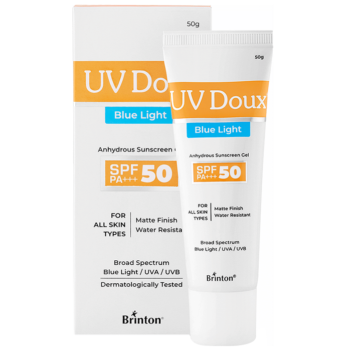 UV Doux Blue Light Sunscreen Gel SPF 50 PA+++ | Water-Resistant | For All Skin Types - Classic Derma