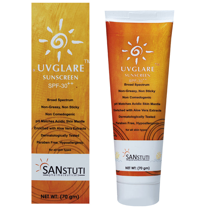 UVGlare Sunscreen Gel SPF 30++ - Classic Derma