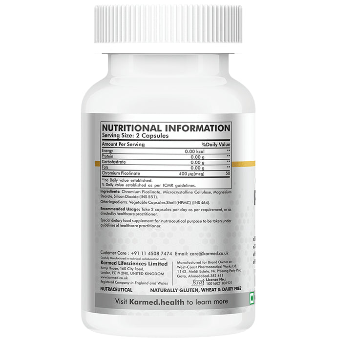 Karmed Chromium Picolinate 400 mcg Capsule