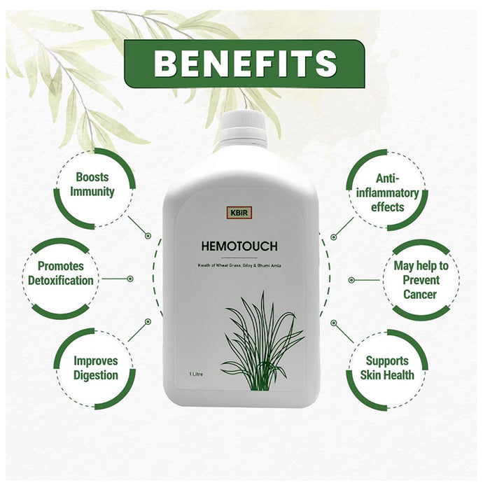Kbir Hemotouch Wheatgrass, Giloy, Bhumi Amla Herbal Juice