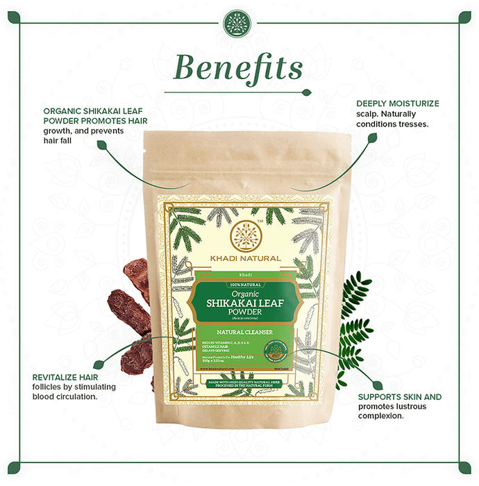 Khadi Naturals Organic Shikakai Leaf Powder