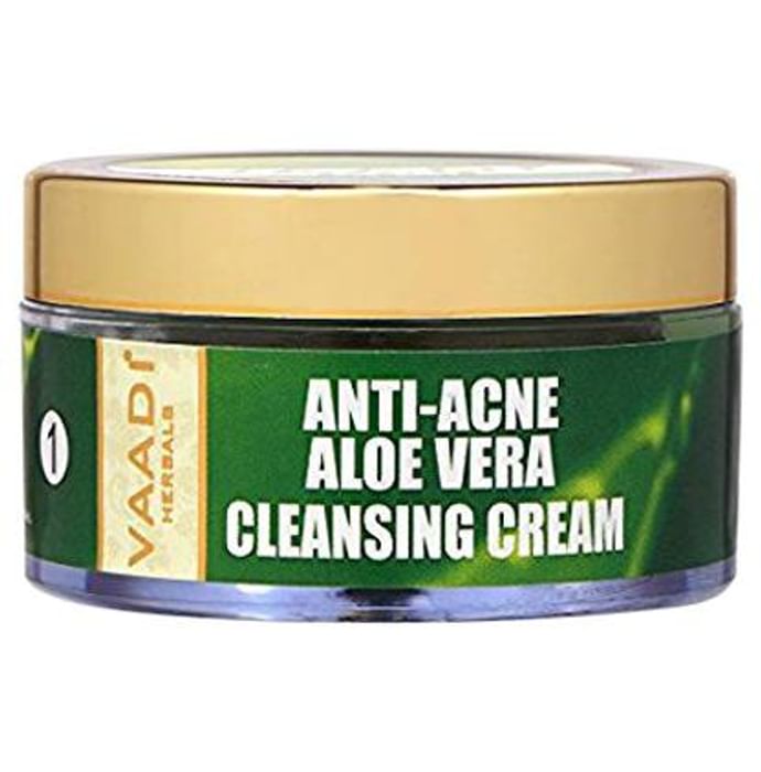 Vaadi Herbals Anti-Acne Aloe Vera Cleansing Cream - Classic Derma