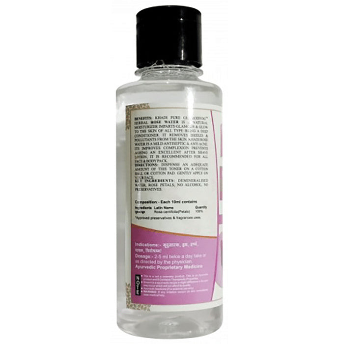 Khadi Pure Herbal Rose Water Natural Skin Toner