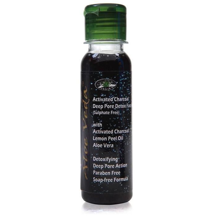 Aloe Veda Activated Charcoal Deep Pore Detox Face Wash Sulphate Free - Classic Derma