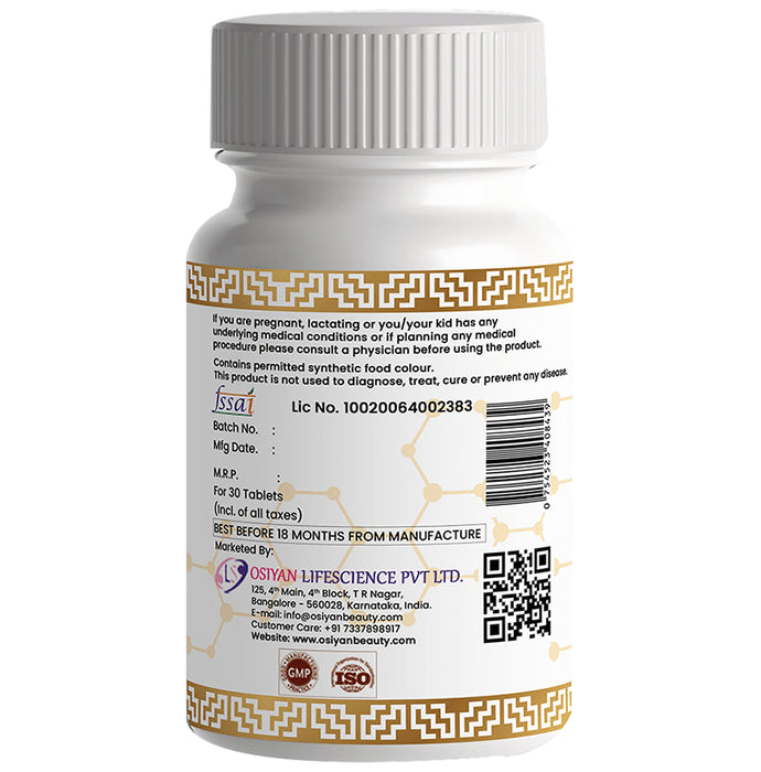 Krasaliwa L-Glutathione Vitamin C, ALA Grape Seed Extract Tablet Sugar Free