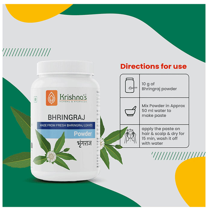 Krishna's Herbal & Ayurveda Bhringraj Powder