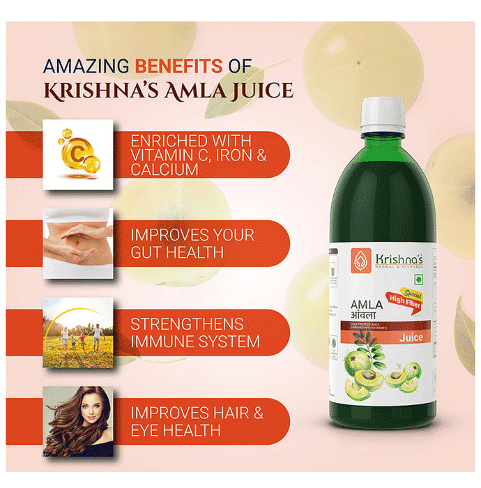 Krishna's Herbal & Ayurveda Special High Fiber Amla Juice
