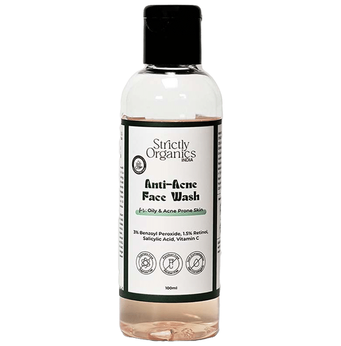 Strictly Organics India Anti Acne Face Wash for Oil & Acne Control - Classic Derma