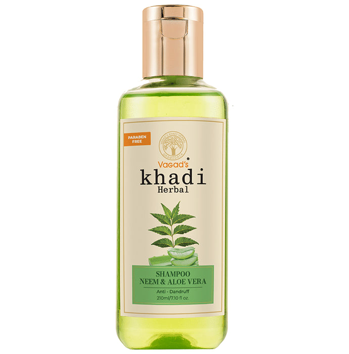 Vagad's Khadi Herbal Neem & Aloe Vera Shampoo - Classic Derma