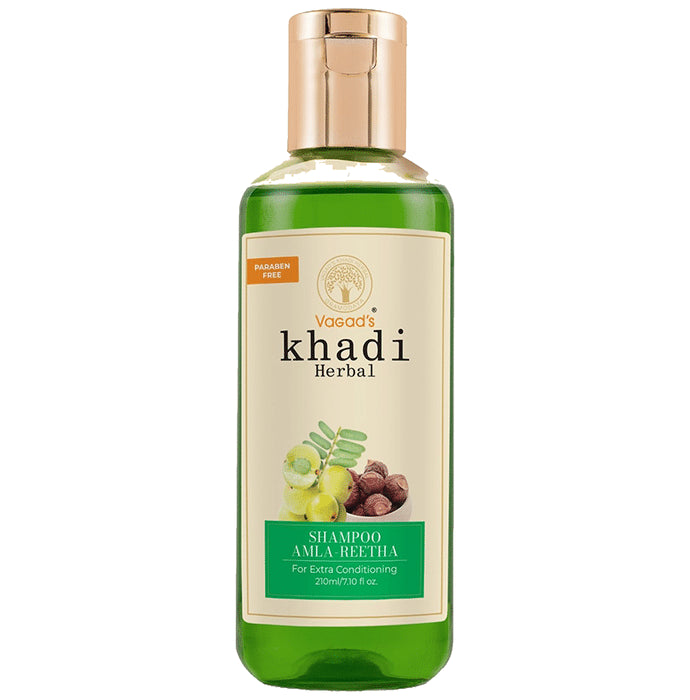Vagad's Khadi Herbal Shampoo Amla Reetha - Classic Derma