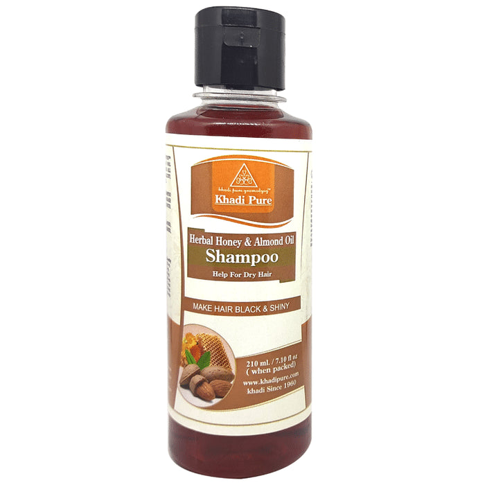 Khadi Pure Herbal Honey & Almond Oil Shampoo - Classic Derma