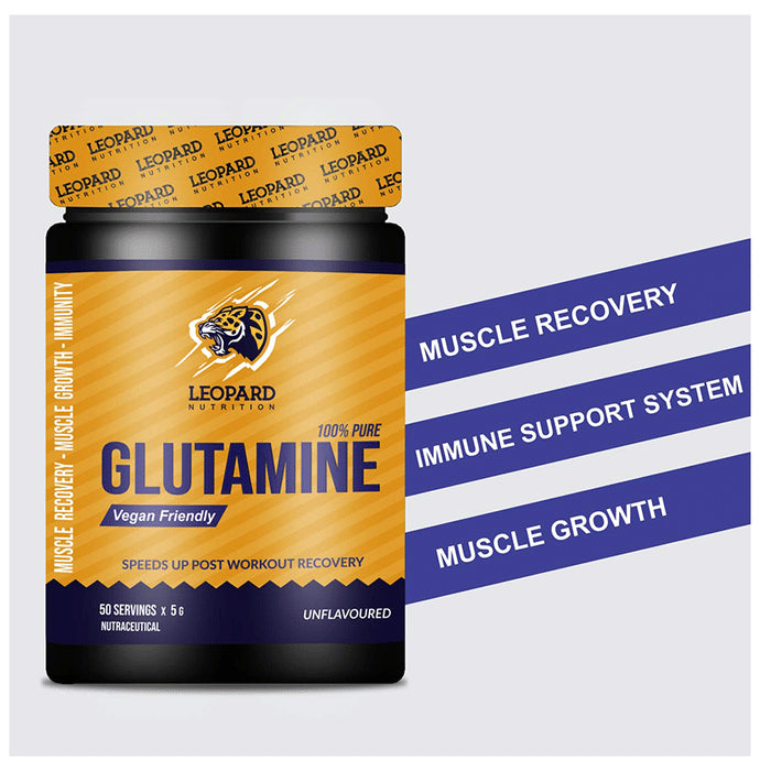 Leopard Nutrition 100% Pure Glutamine Unflavoured