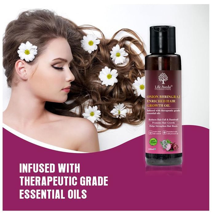 Life Aveda Onion Bhringraj Enriched Hair Growth Oil