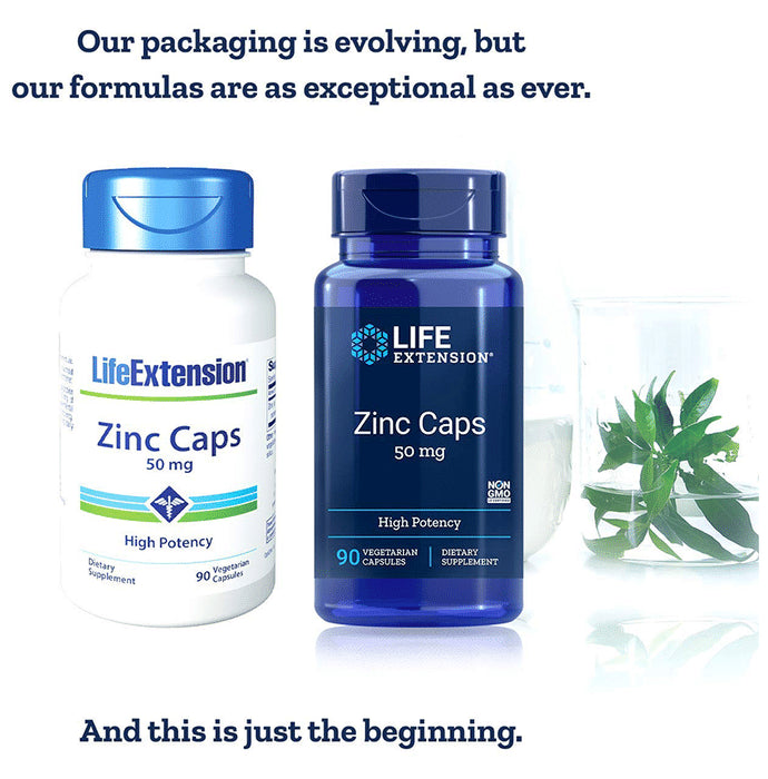 Life Extension Zinc Caps 50mg Vegetarian Capsule