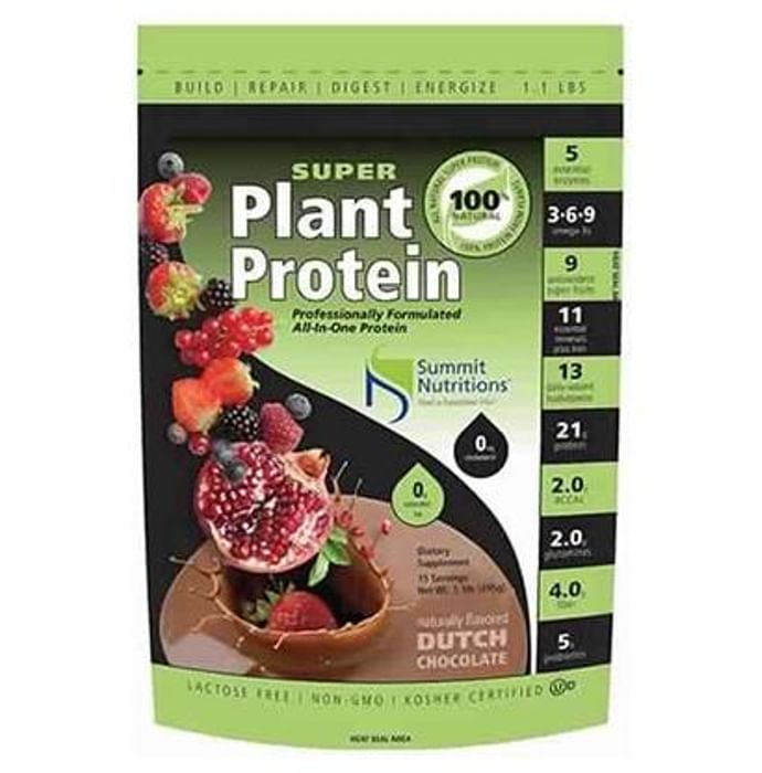 Summit Nutritions Organic Super Plant Protein Powder Dutch Chocolate - Classic Derma