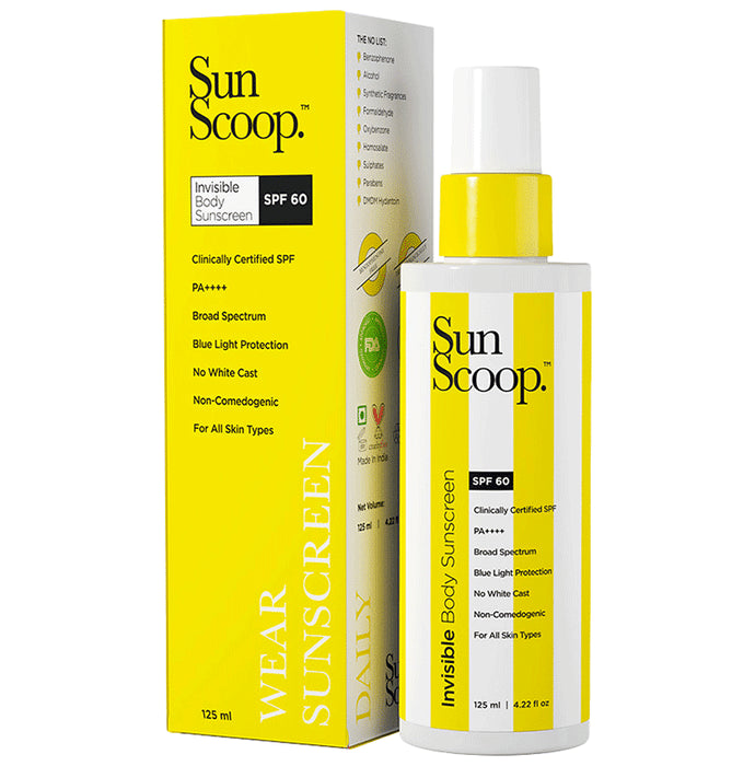 Sun Scoop Invisible Body Sunscreen SPF 60 PA++++ - Classic Derma