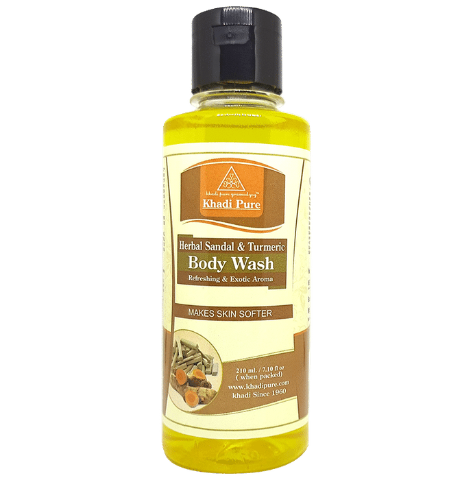 Khadi Pure Herbal Sandal & Turmeric Body Wash - Classic Derma