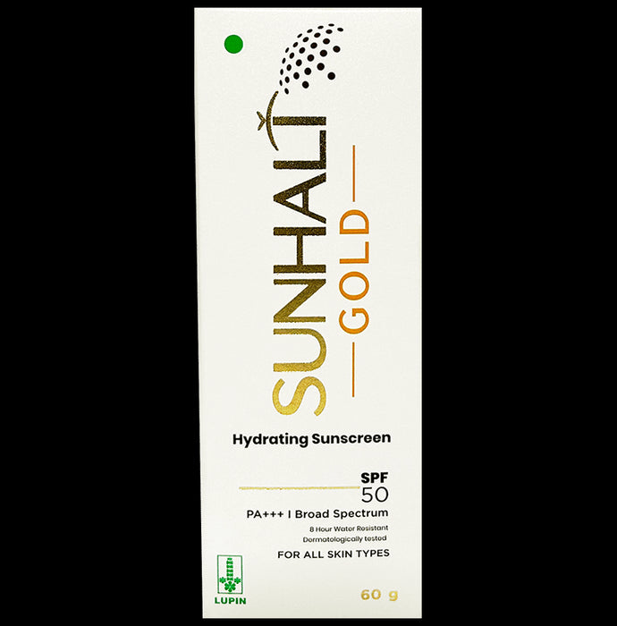 Sunhalt Gold Hydrating Sunscreen SPF 50 PA+++ - Classic Derma