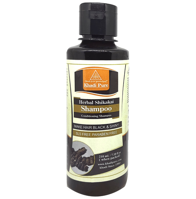 Khadi Pure Herbal Shikakai & Honey Shampoo SLS & Paraben Free - Classic Derma