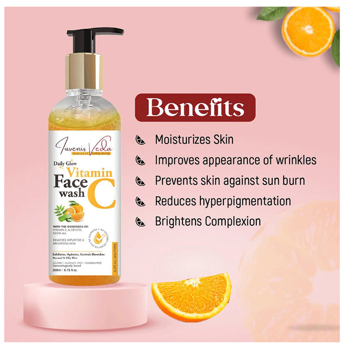 luvenis Veda Daily Glow Vitamin C Face Wash