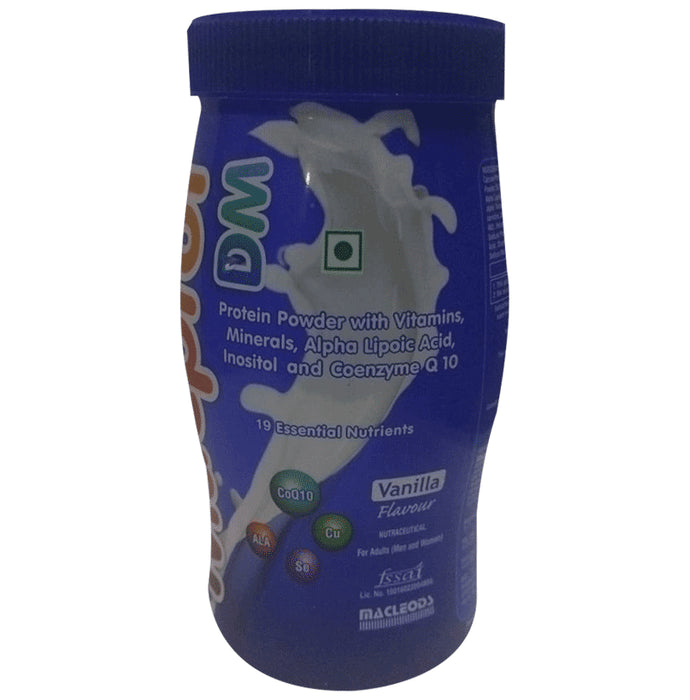 Macprot DM with CoQ10, Vitamins & Minerals for Diabetics | Flavour Powder Vanilla