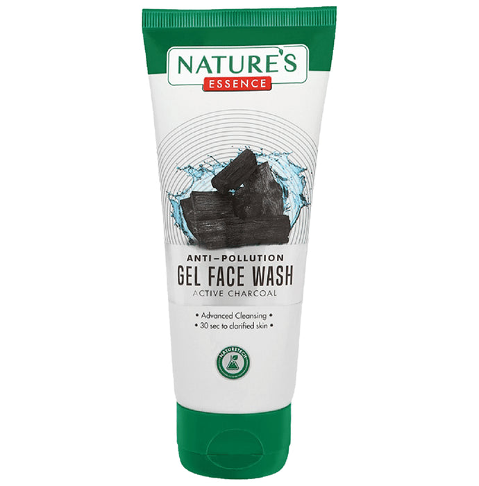 Nature's Essence Anti - Pollution Gel Face Wash Active Charcoal - Classic Derma