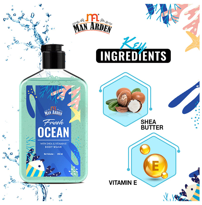 Man Arden Fresh Ocean with Shea & Vitamin E Body Wash