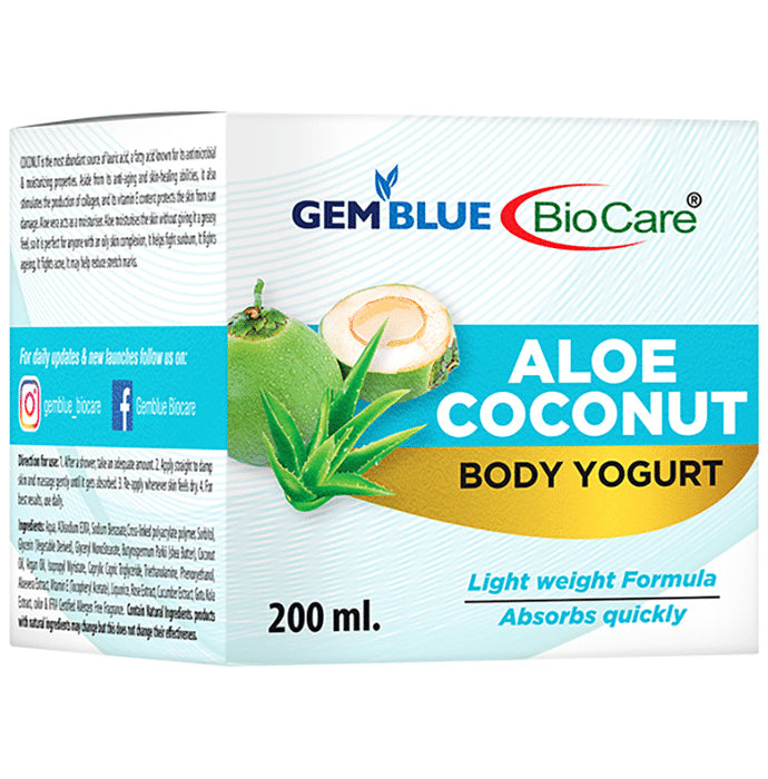 Gemblue Biocare Aloe Coconut Body Yogurt - Classic Derma