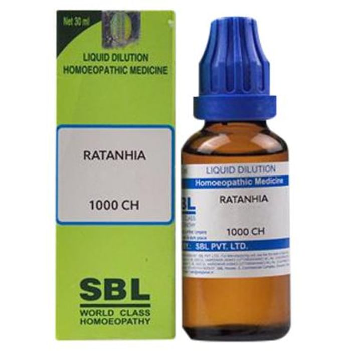 SBL Ratanhia Dilution 1000 CH - Classic Derma